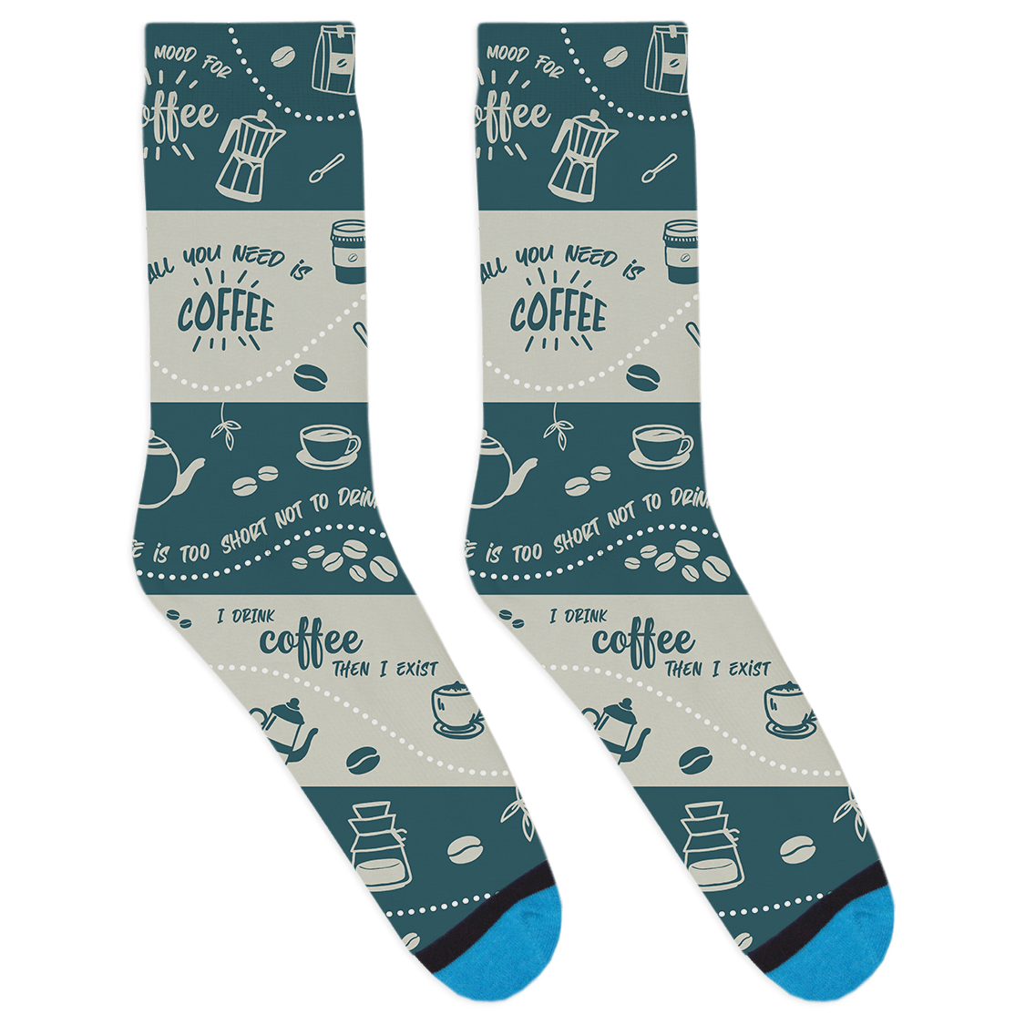 Coffee Stripes - Blue