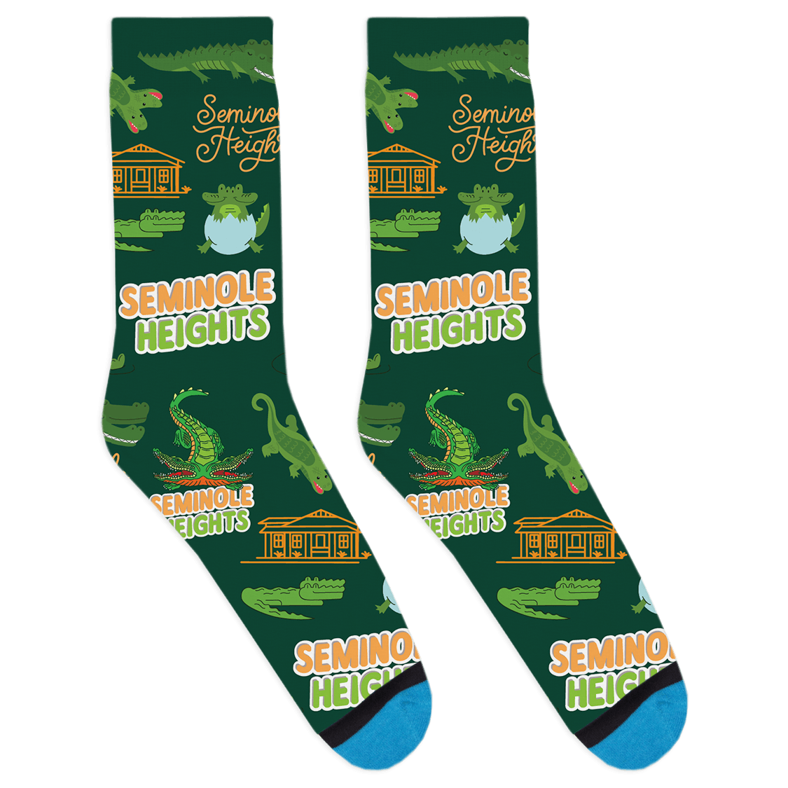 Seminole-Heights-Double-Headed-Alligator---Green---Large