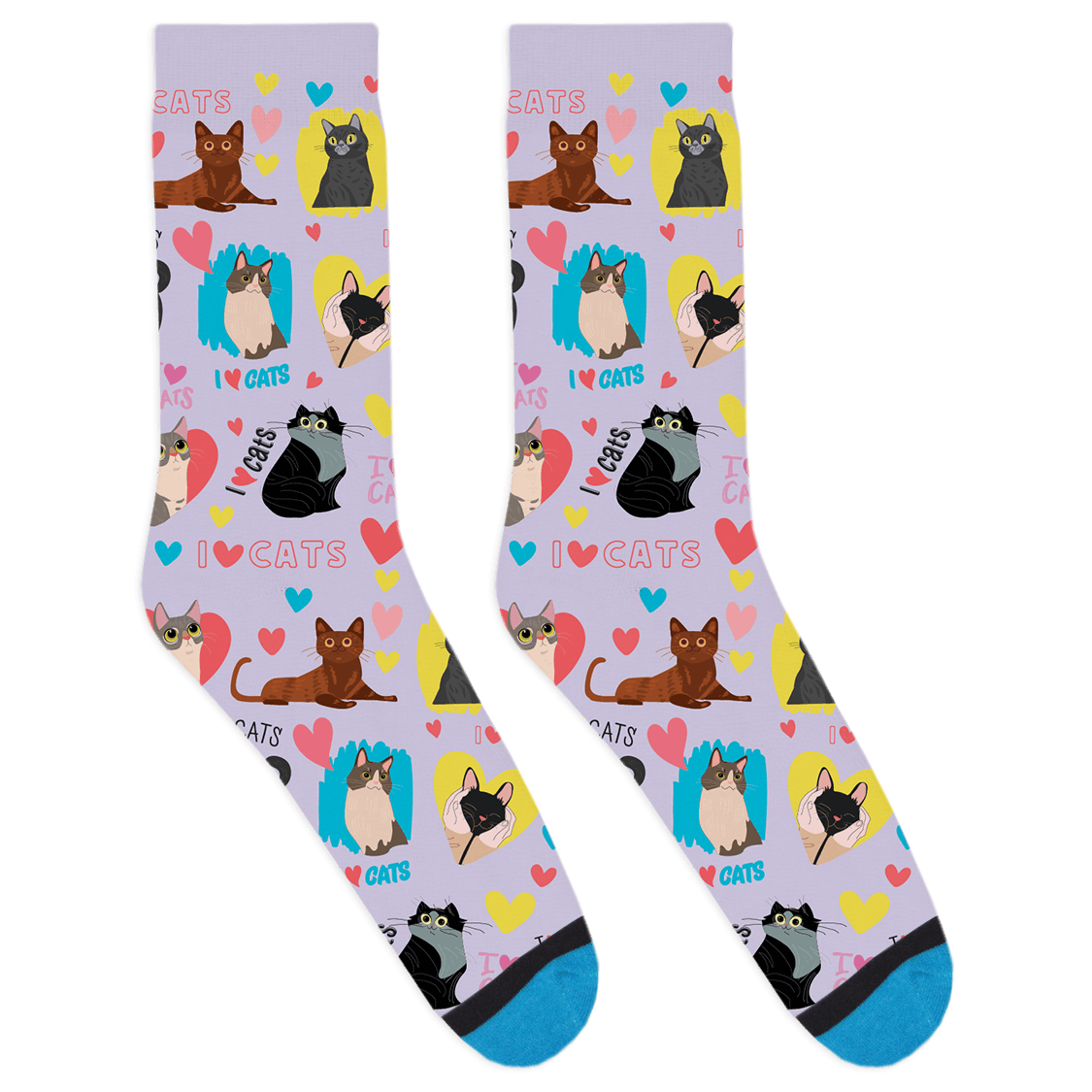 I Heart Cats - Lavender