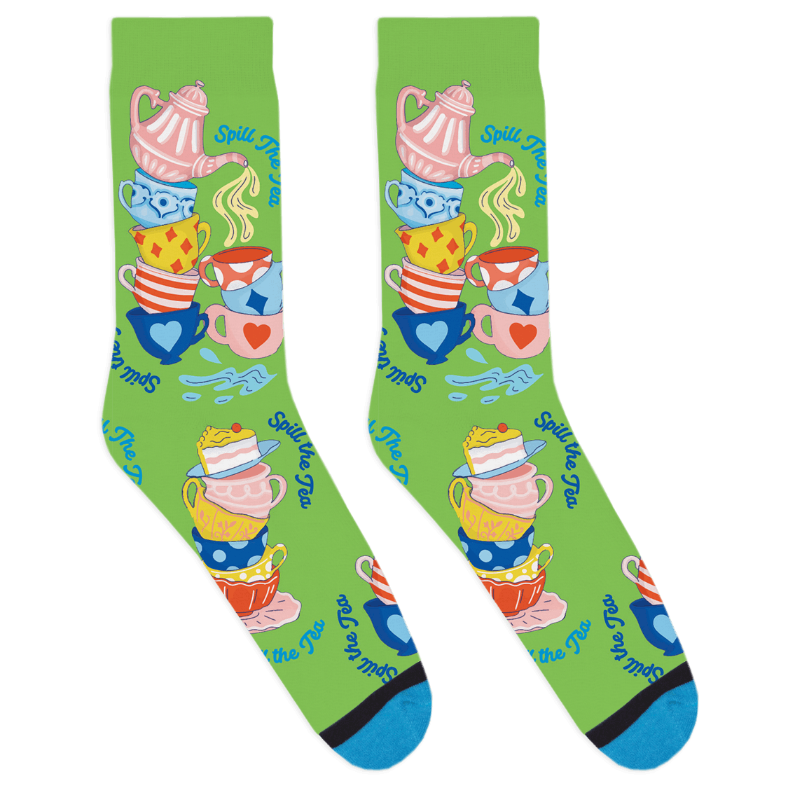 DivvyUp Socks - Custom Dog Socks - Put Your Dog on Socks! (Youth, Blue) :  : Pet Supplies