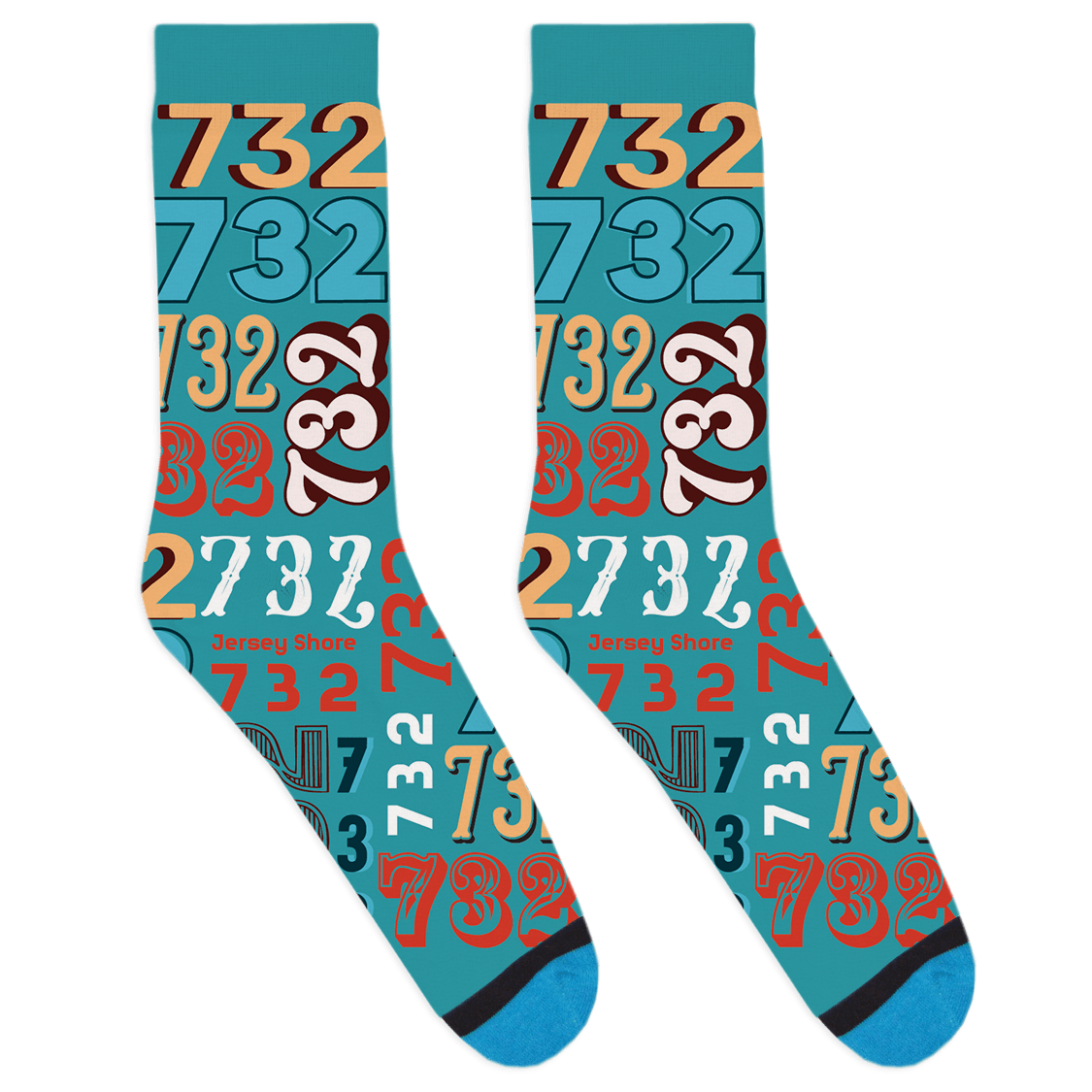 732 Area Code - Teal