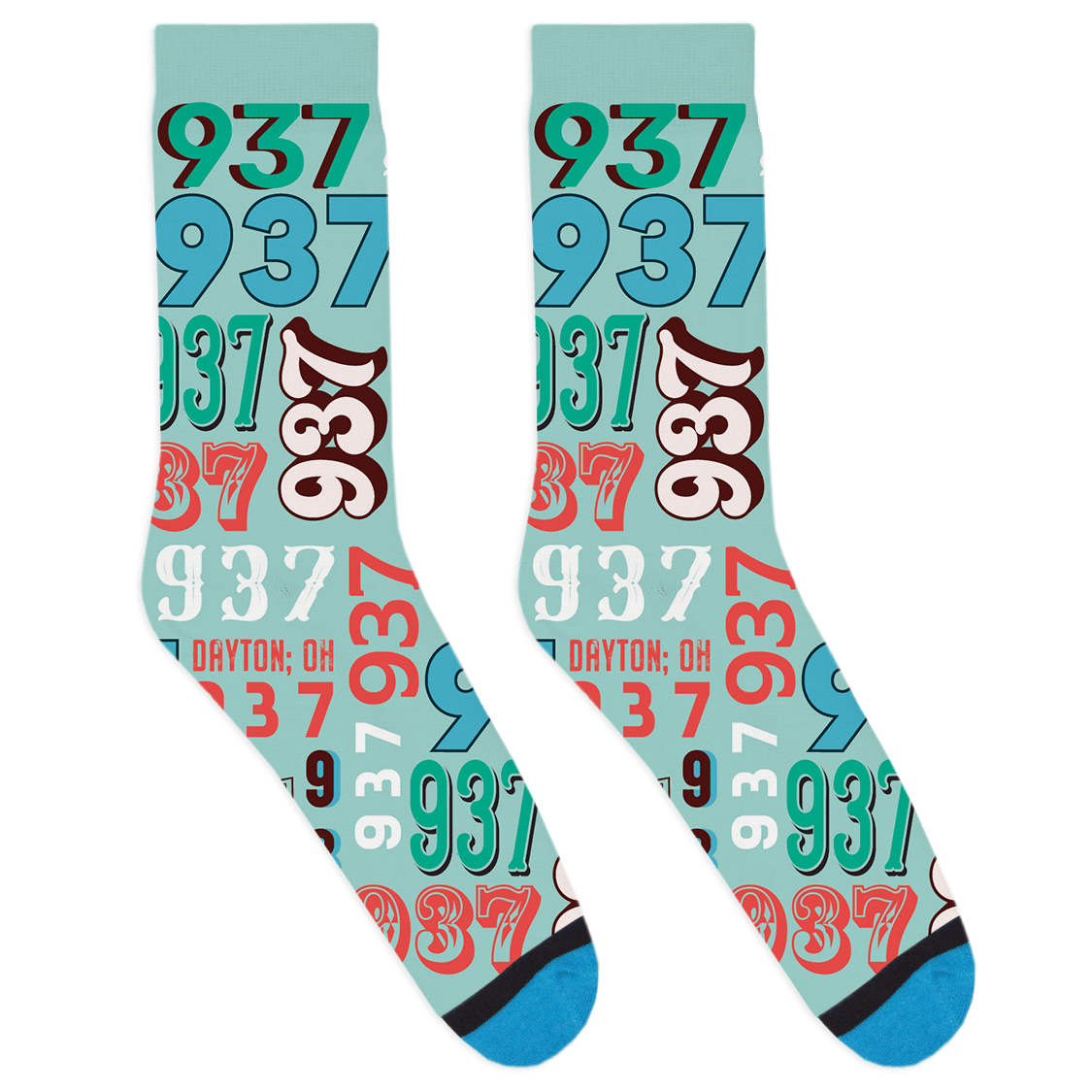 937 Area Code - Blue
