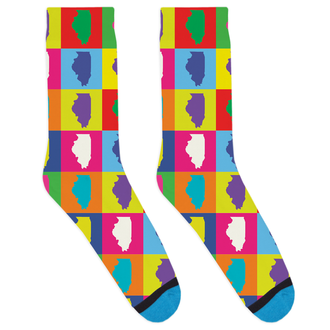 Pop Art Illinois Socks